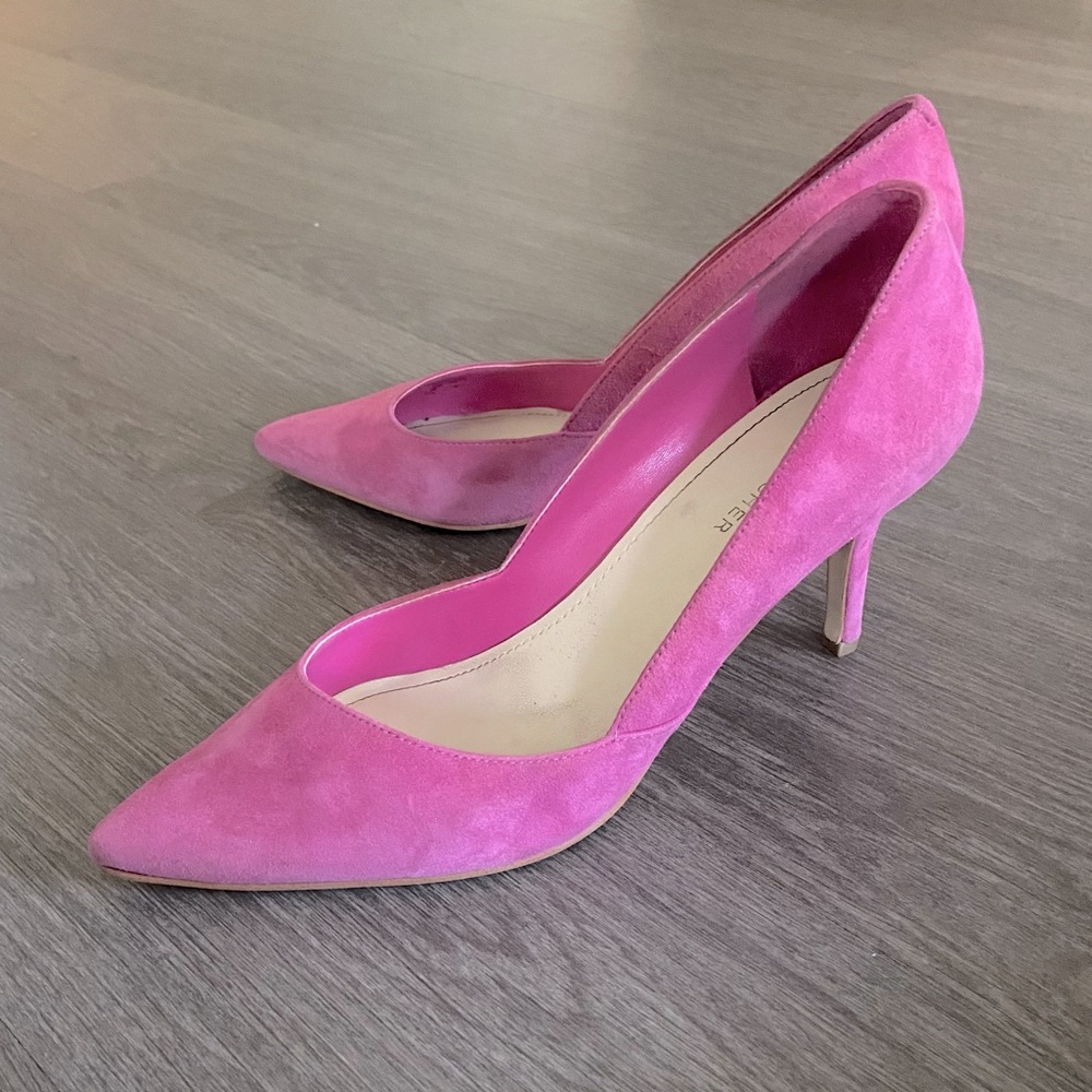 Marc Fisher Pink Suede Heels
